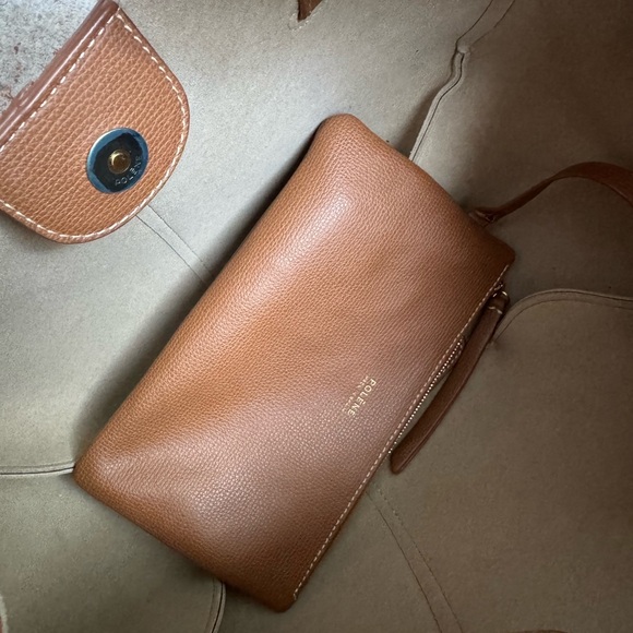 Polene Tan Leather Shoulder Bag - Picture 8 of 9